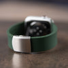 Apple Watch Custom Fit Silicone - British Racing Green/Silver