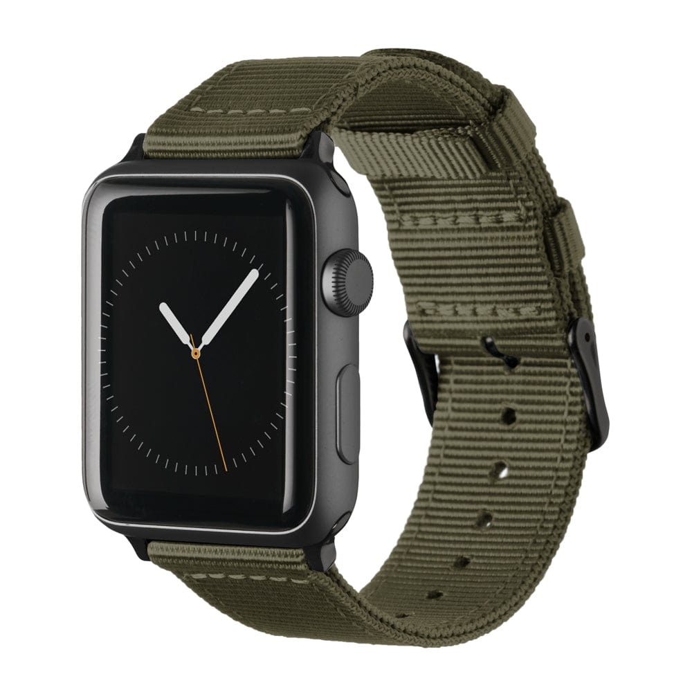 Apple Watch Nylon Watch Band - Olive/Black