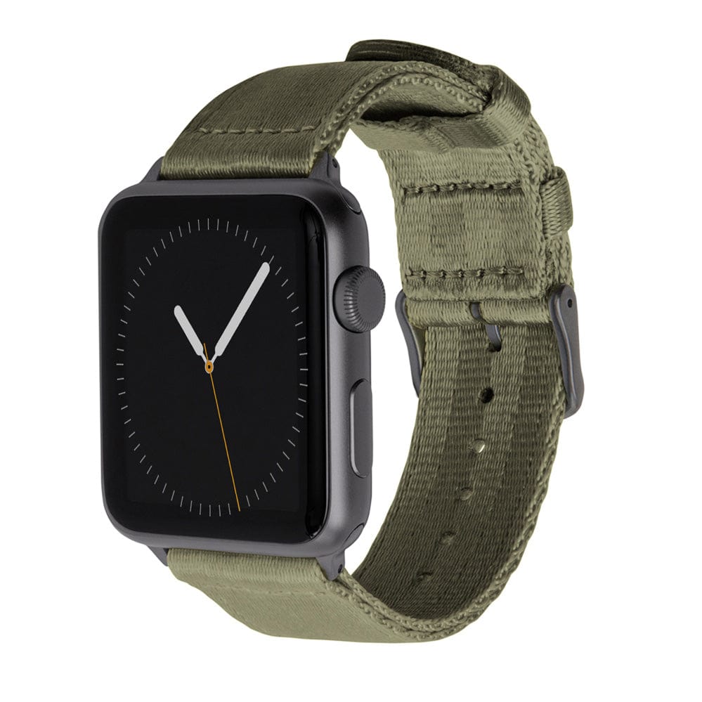 Apple Watch バンド Olive Gray Seatbelt Apple Watch Band | Archer Watch Straps