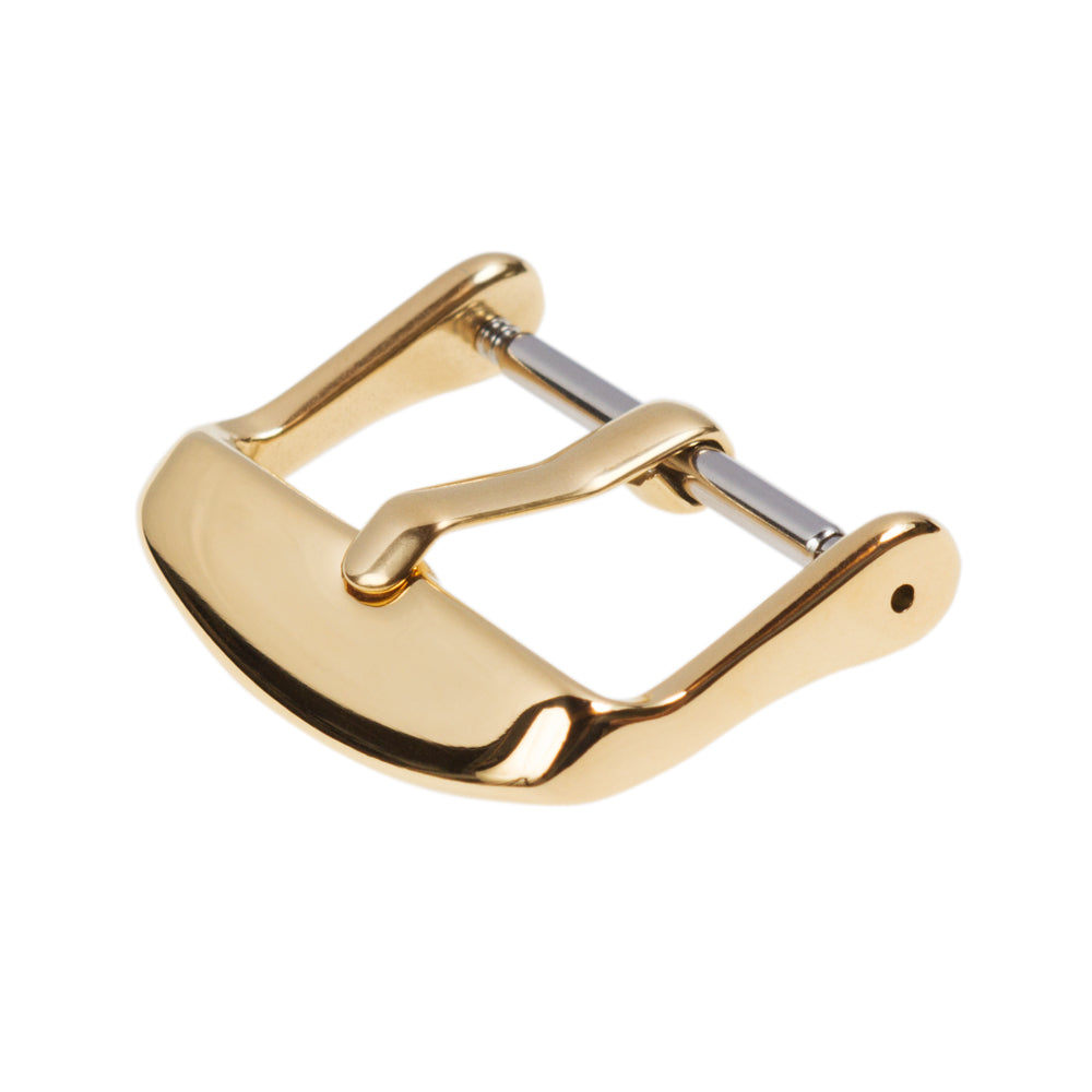 Stainless Steel Buckle Polished Gold PVD Archer Watch Straps