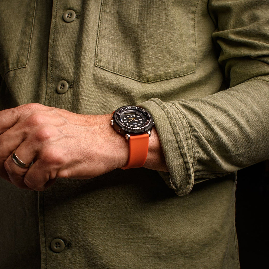 Quick Release Custom Fit Silicone Watch Band - Portland Orange
