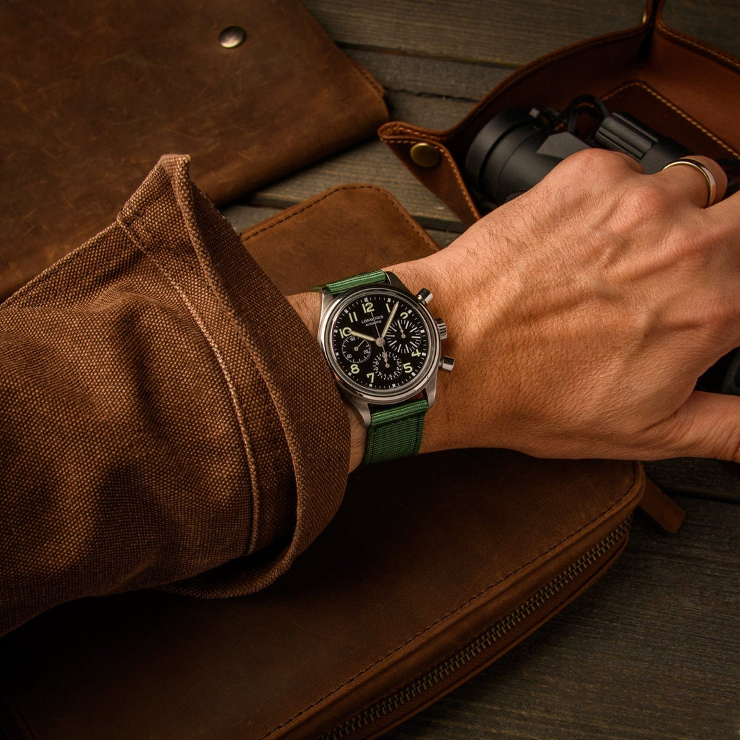 Quick Release Nylon Watch Band - Forest Green