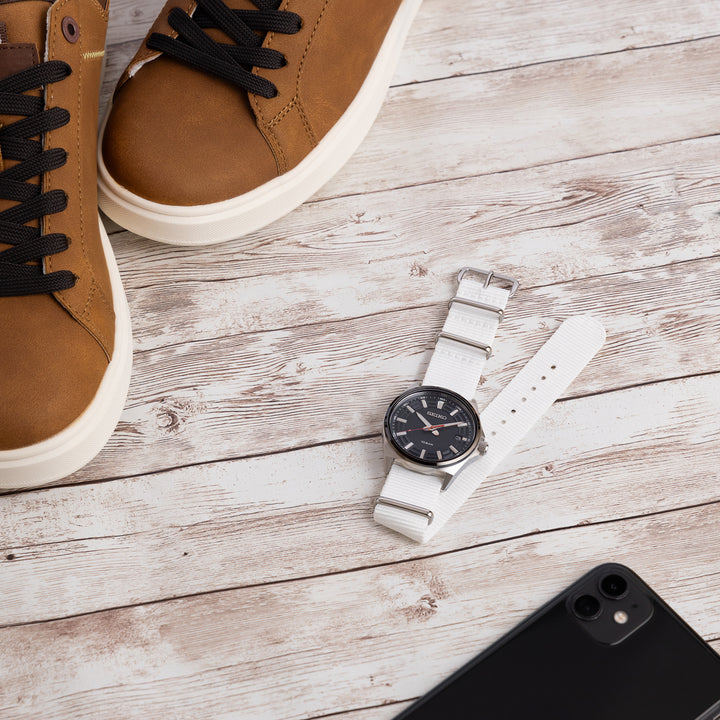 Classic Nylon NATO Watch Band - White