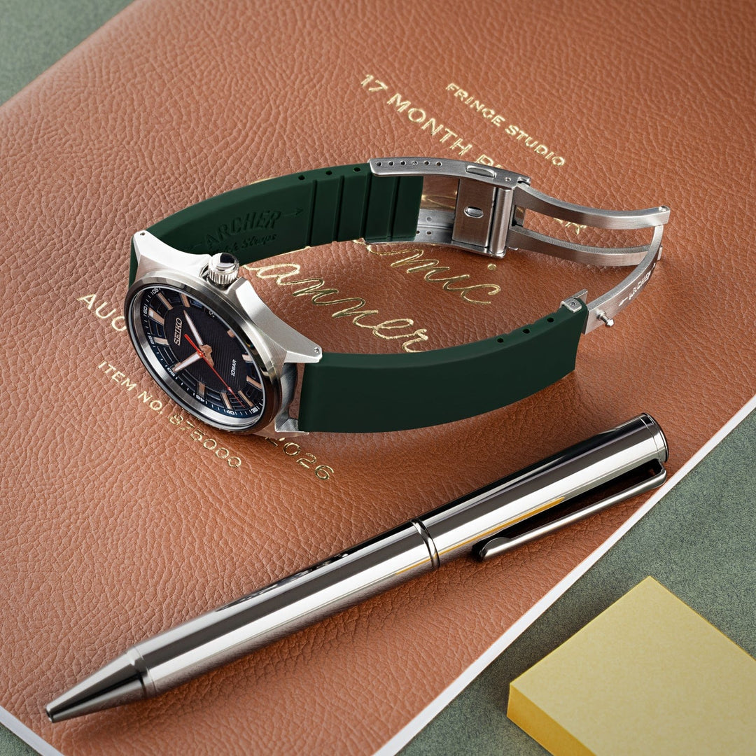 Quick Release Custom Fit Silicone Watch Band - British Racing Green