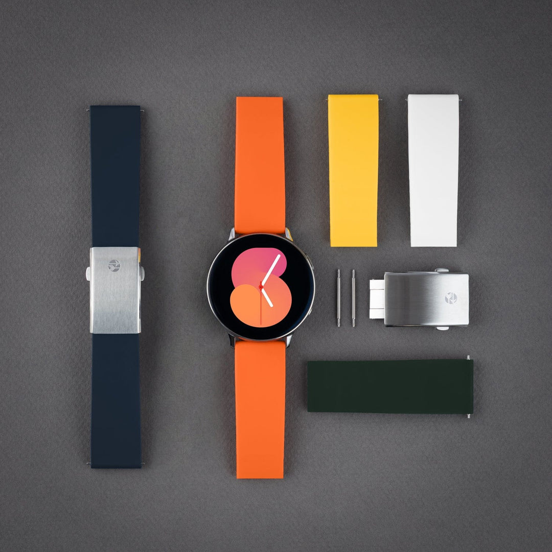 Quick Release Custom Fit Silicone Watch Band - Portland Orange