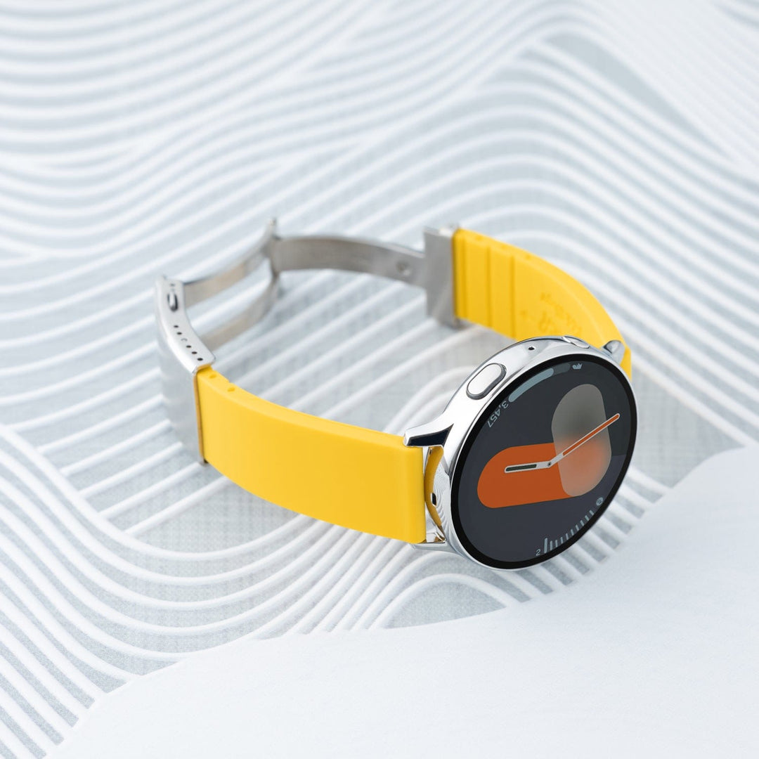 Quick Release Custom Fit Silicone Watch Band - Naples Yellow