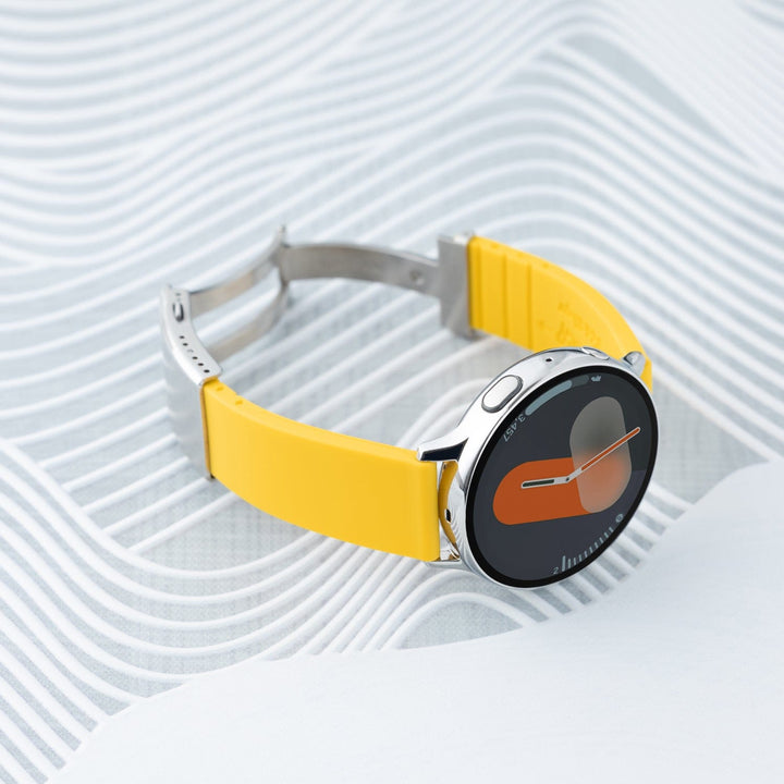 Quick Release Custom Fit Silicone Watch Band - Naples Yellow