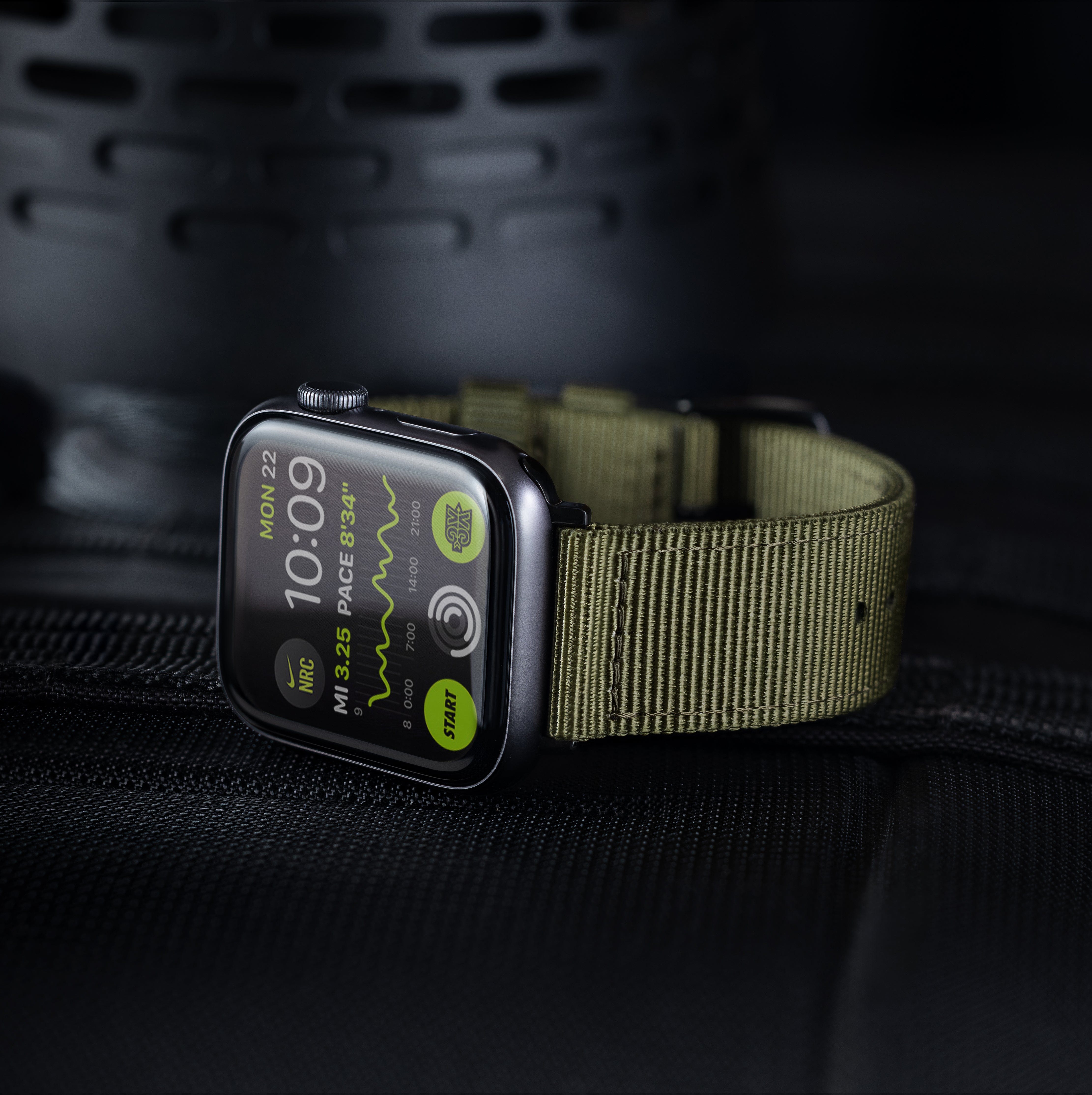 Olive Nylon Apple Watch Band | Archer