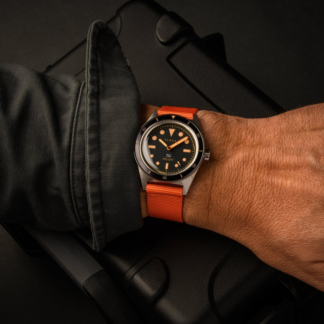 Quick Release Nylon Watch Band - Orange