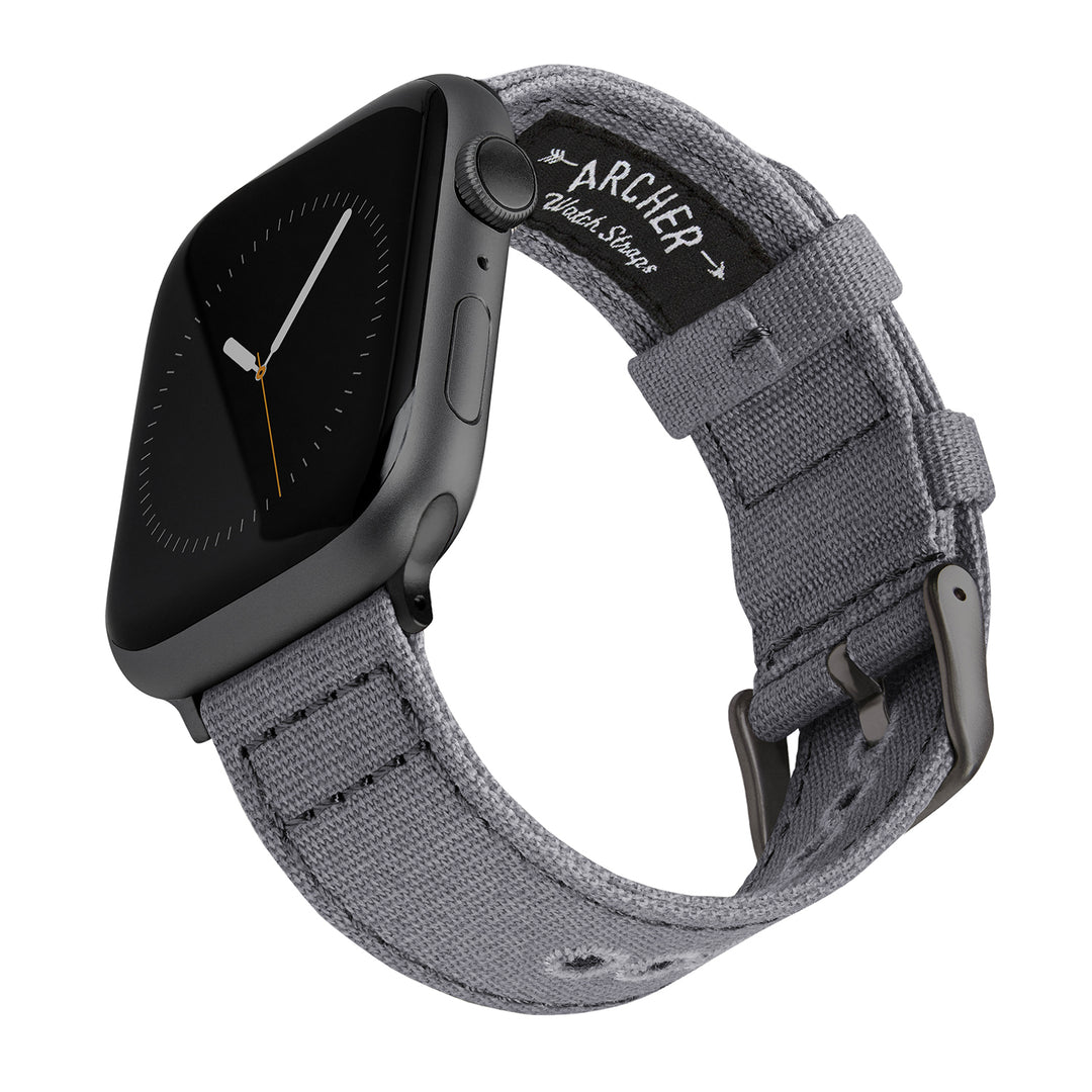 Apple Watch Canvas Watch Band - Slate Gray/Space Gray – main product photo