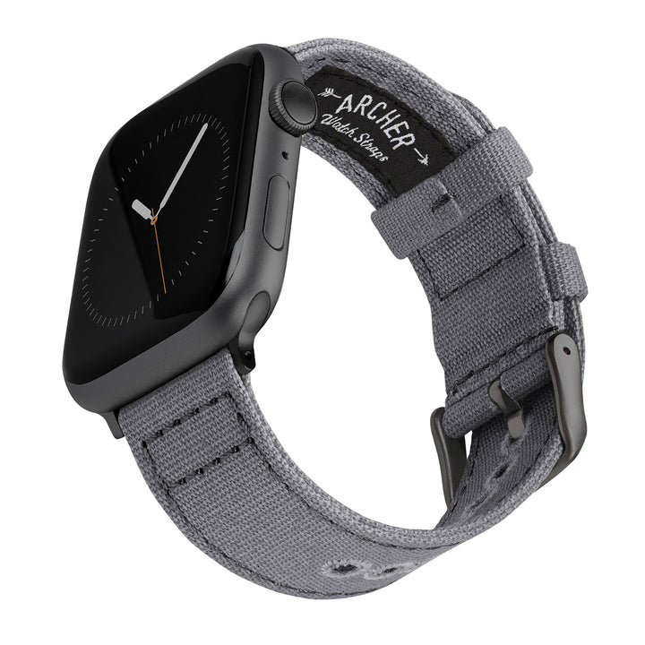 Apple Watch Canvas Watch Band - Slate Gray/Space Gray – main product photo