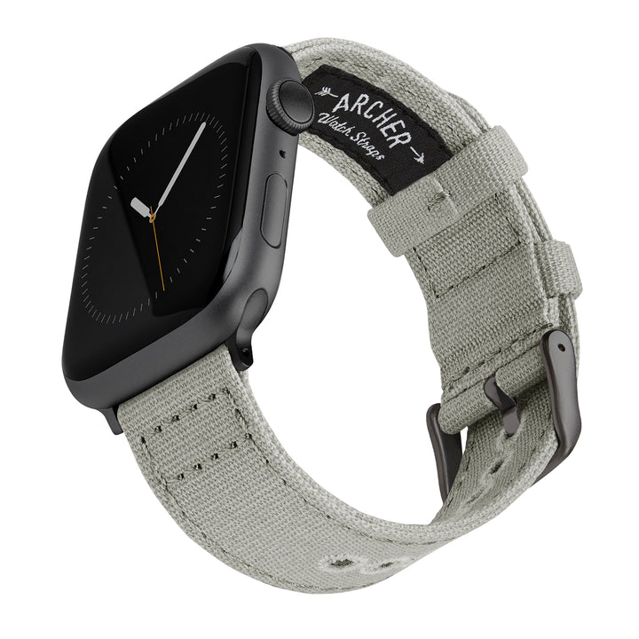 Apple Watch Canvas Watch Band - Ash Gray/Space Gray – main product photo