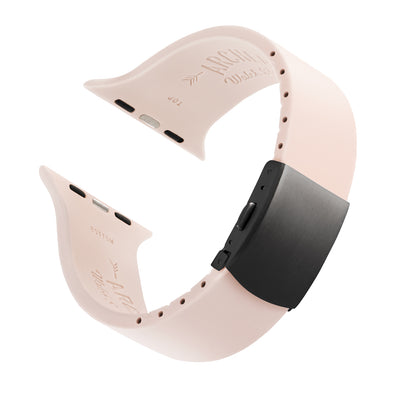 Apple Watch Custom Fit Silicone - Pale Rose/Gray