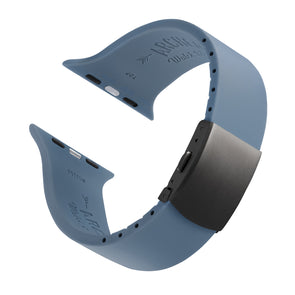 Apple Watch Custom Fit Silicone - Steel Blue/Gray