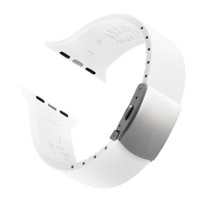 Apple Watch Custom Fit Silicone - White/Silver