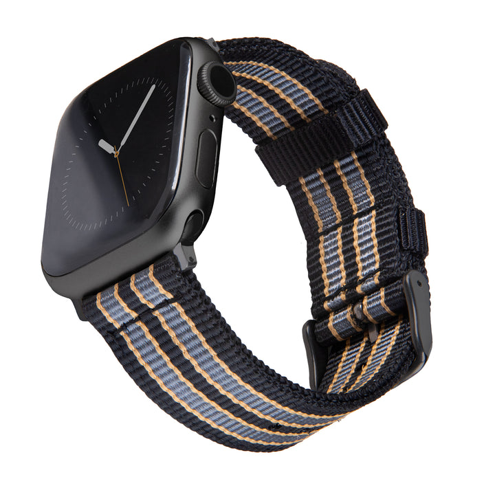 Apple Watch Nylon Watch Band - Black, Gray, Yellow/Black