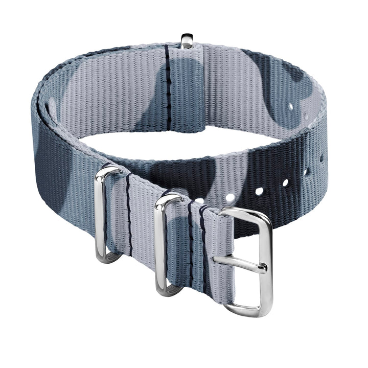 Classic Military Style Nylon Watch Band - Blue Camo – main product photo