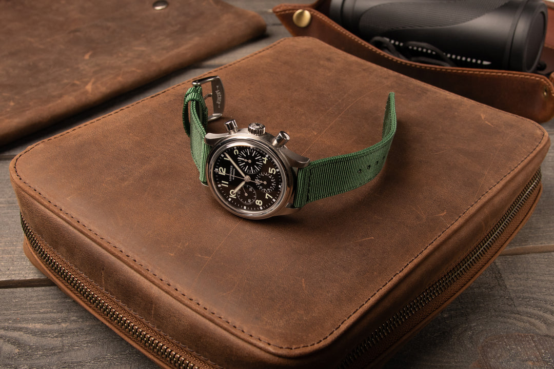 Quick Release Nylon Watch Band - Forest Green