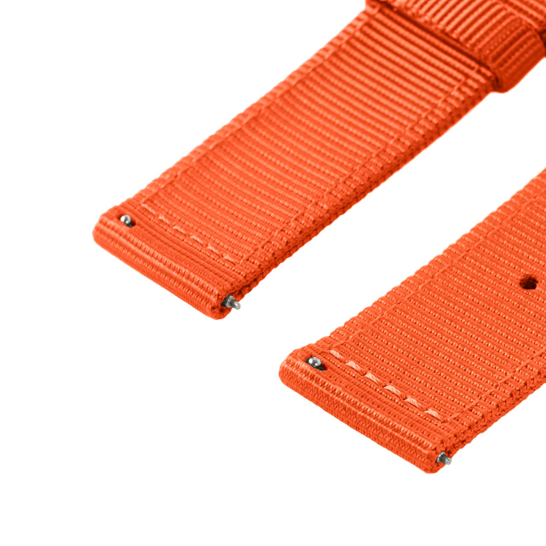 Quick Release Nylon Watch Band - Orange – alternate view