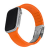 Apple Watch Custom Fit Silicone - Portland Orange/Silver