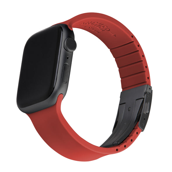 Apple Watch Custom Fit Silicone - Venetian Red/Gray