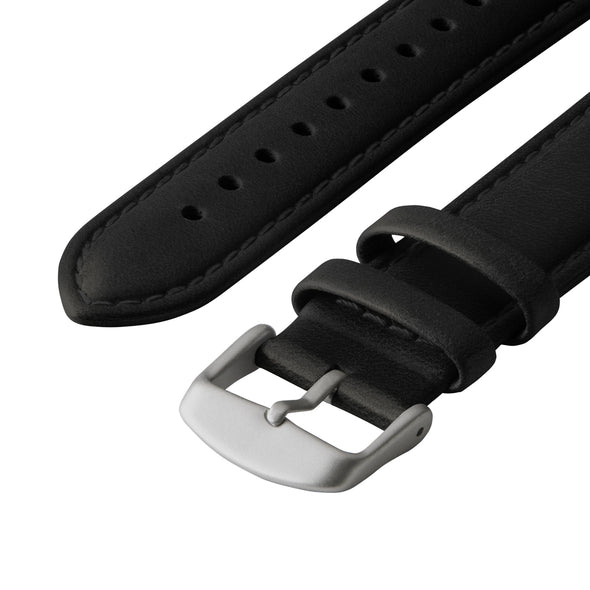 Apple Watch Leather - Black/Matched/Silver Aluminum