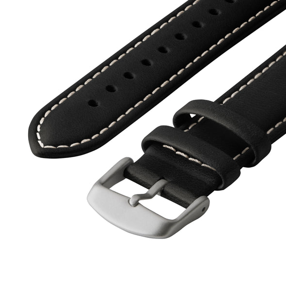 Apple Watch Leather - Black/Natural/Silver Aluminum