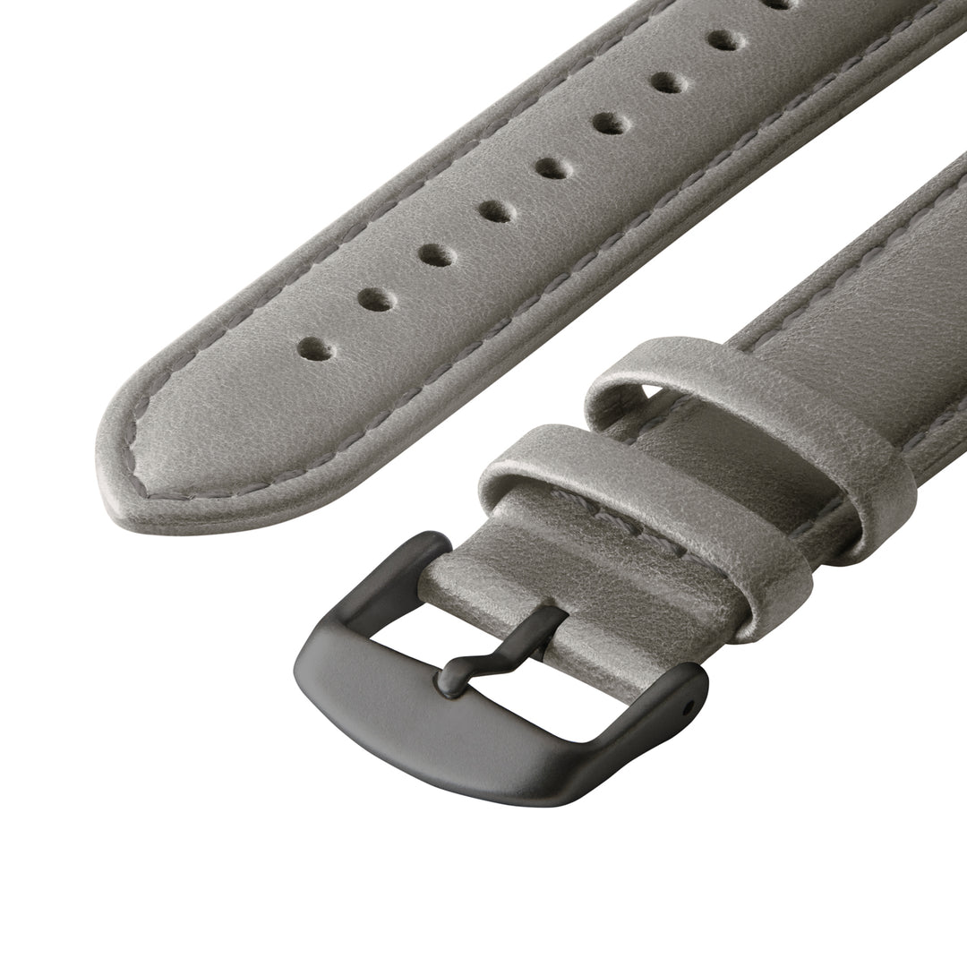 Apple Watch Leather Watch Band - Pewter Gray/Matched/Space Gray