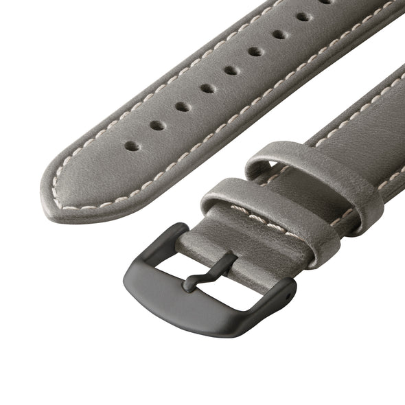 Apple Watch Leather - Pewter Gray/Natural/Space Gray