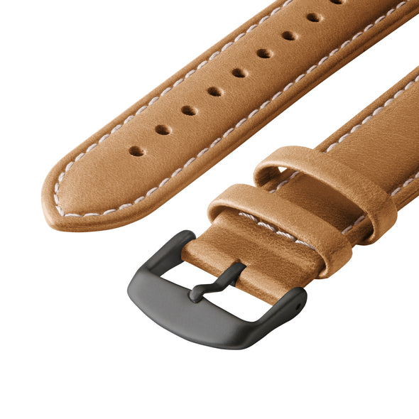 Apple Watch Leather - Camel Tan/Natural/Space Gray