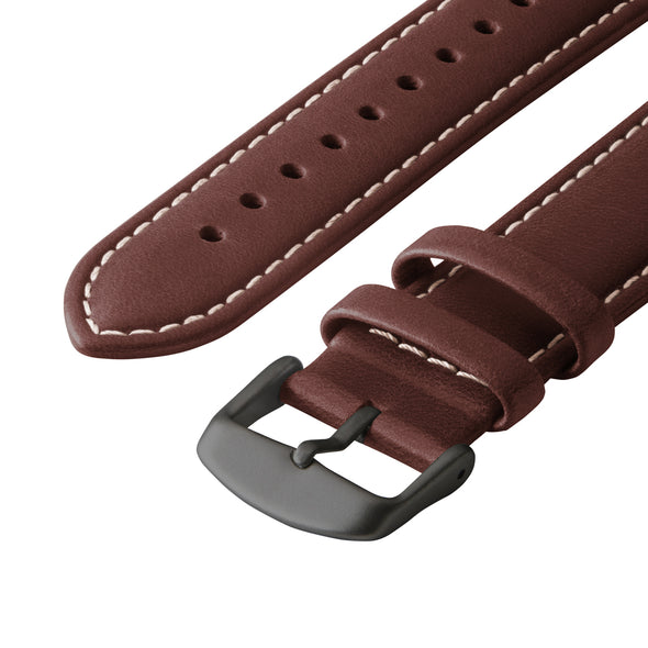 Apple Watch Leather - Mahogany/Natural/Space Gray