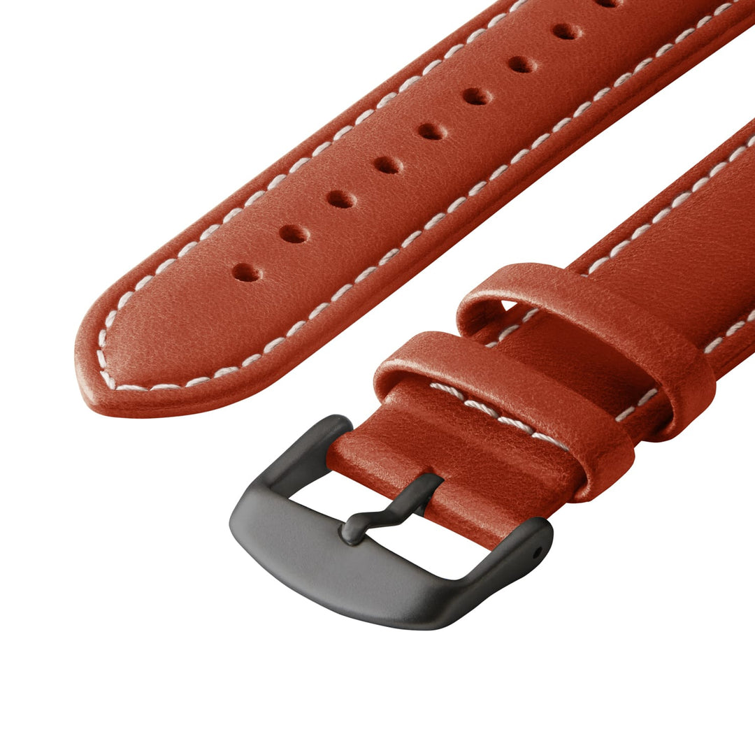 Apple Watch Leather Watch Band - Cognac/Natural/Space Gray – alternate view