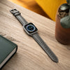 Apple Watch Leather - Pewter Gray/Natural/Silver Aluminum