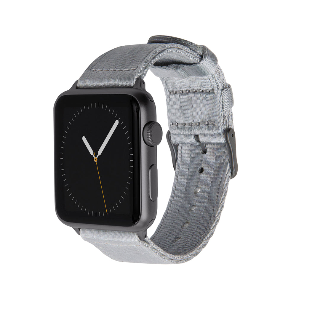 Apple Watch Seat Belt Nylon - Gray/Gray, ARC-AWSB-GRYG42, ARC-AWSB-GRYG38