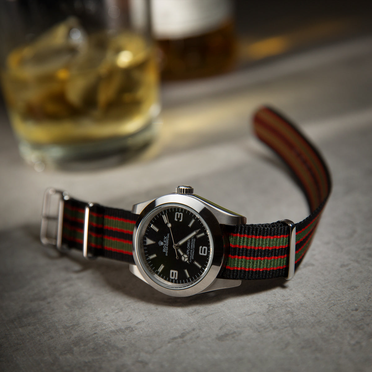 Black and red watch strap deals
