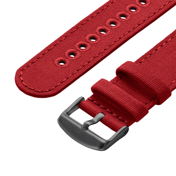 Apple Watch Canvas - Carmine Red/Space Gray, ARC-AWC2-REDG42, ARC-AWC2-REDG38