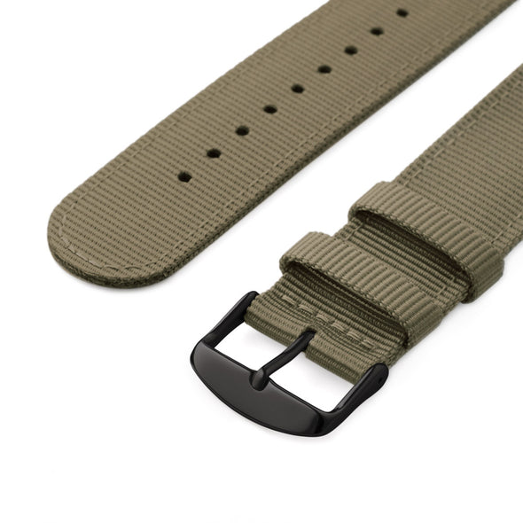 Apple Watch Nylon - Khaki/Black, ARC-AWNYL-KHKB42, ARC-AWNYL-KHKB38