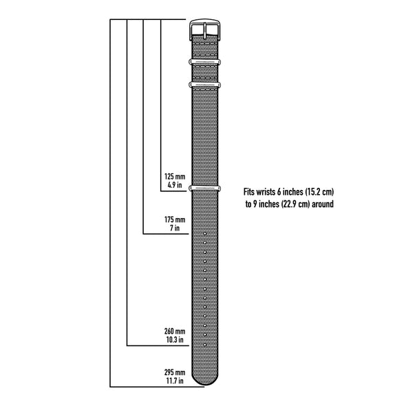 Seat Belt NATO - Khaki, Stainless Hardware, ARC-SBNATO-KHK22, ARC-SBNATO-KHK20, ARC-SBNATO-KHK18