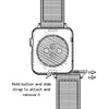 Apple Watch Seat Belt Nylon - Black/Stainless, ARC-AWSB-BLKS42, ARC-AWSB-BLKS38