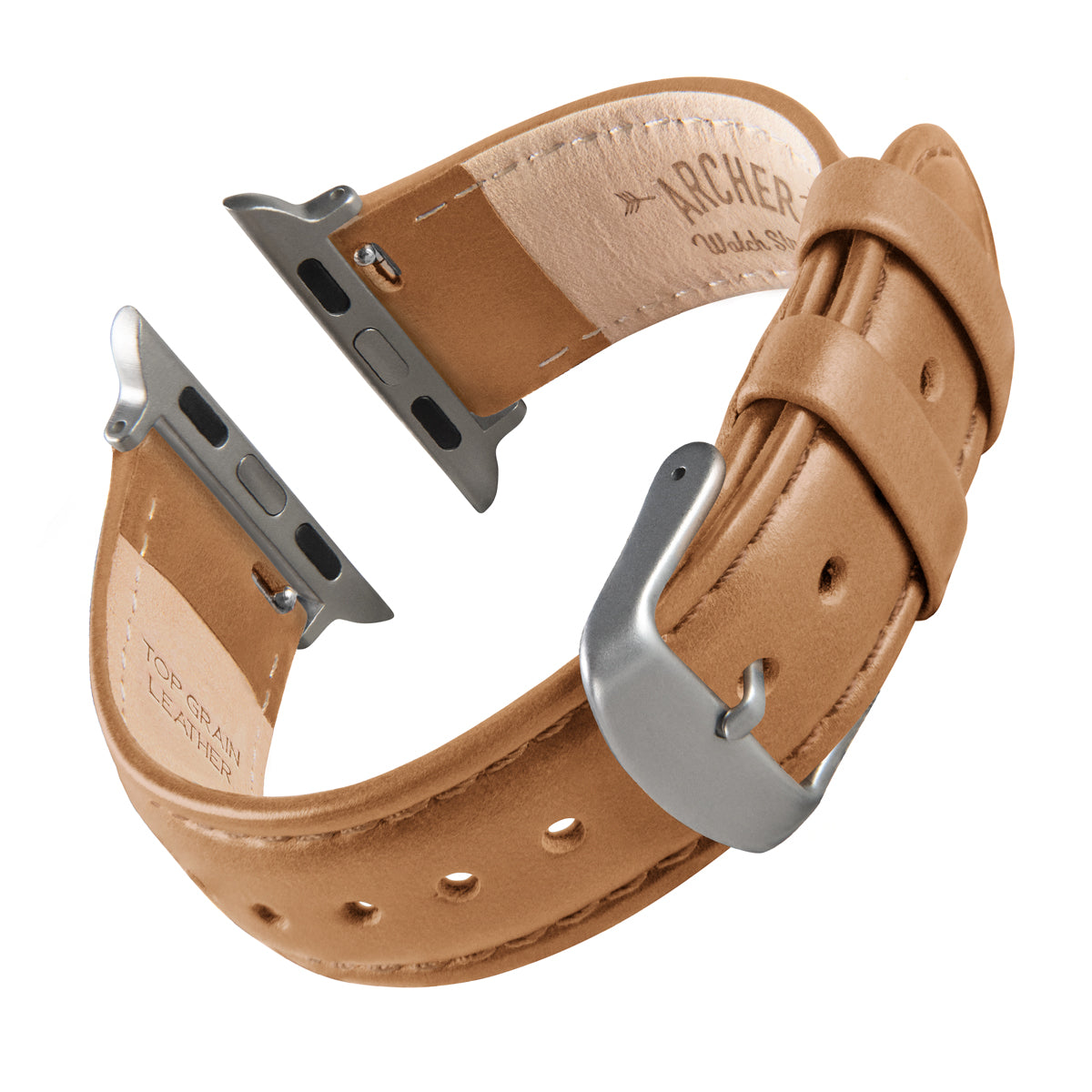 Apple Watch Leather - Cognac/Matched/Space Gray – Archer Watch Straps