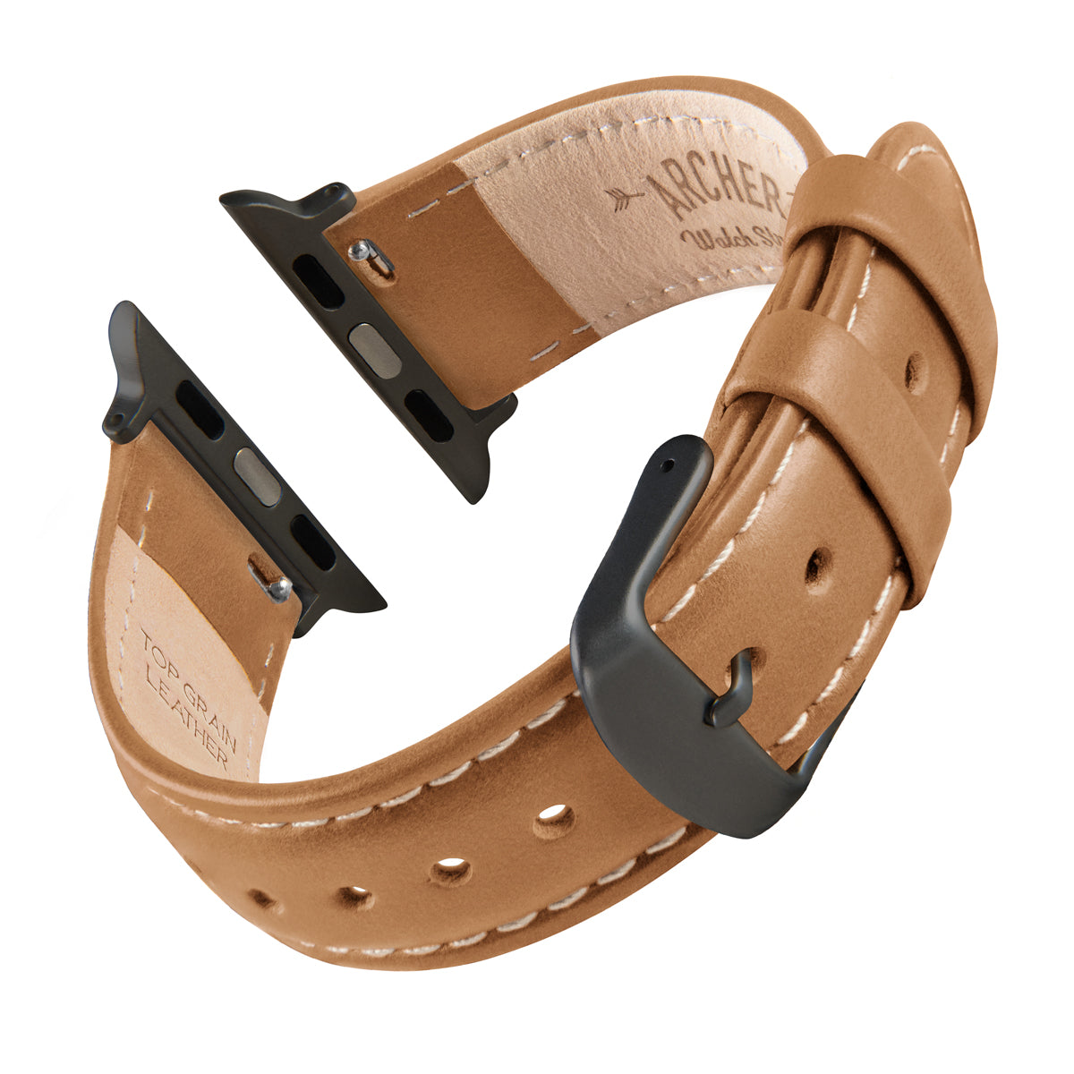 Apple Watch Leather - Camel Tan/Natural/Space Gray – Archer Watch Straps