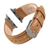 Apple Watch Leather - Camel Tan/Natural/Silver Aluminum
