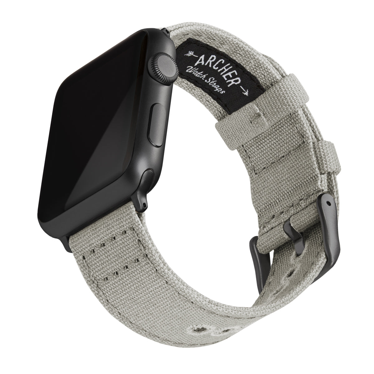 Apple Watch Canvas - Ash Gray/Space Gray – Archer Watch Straps