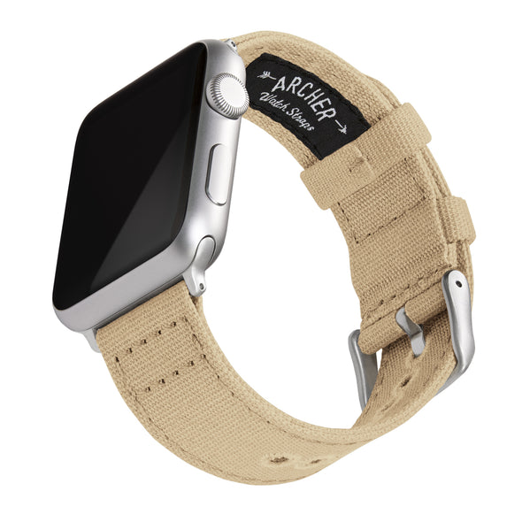 Apple Watch Canvas - Sand/Silver Aluminum, ARC-AWC2-SNDS42, ARC-AWC2-SNDS38