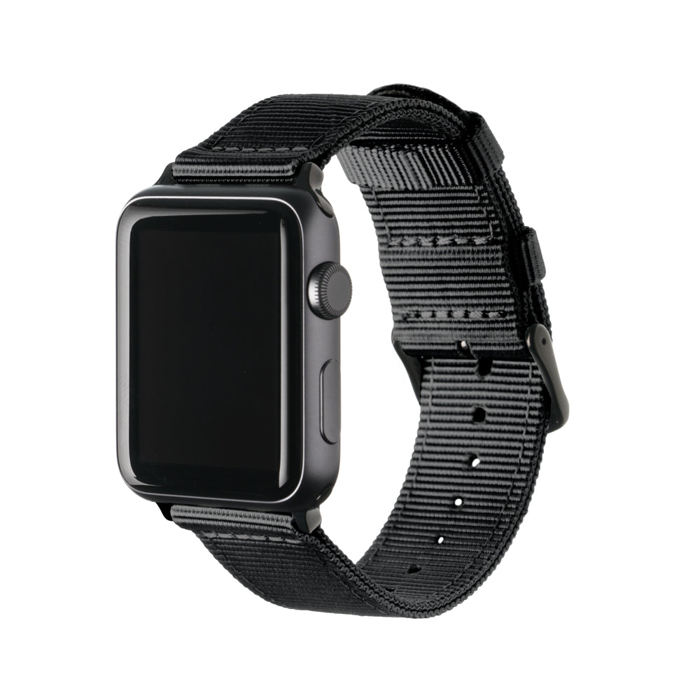 Apple Watch Nylon - Black/Black – Archer Watch Straps