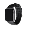 Apple Watch Seat Belt Nylon - Black/Gray, ARC-AWSB-BLKG42, ARC-AWSB-BLKG38