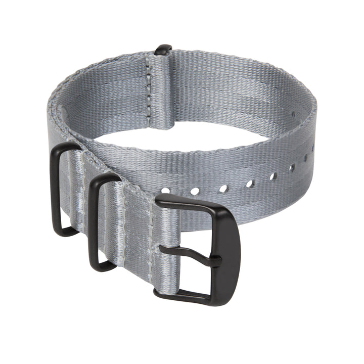 Seat Belt NATO - Gray, Black Hardware, ARC-SBNATO-GRYB22, ARC-SBNATO-GRYB20, ARC-SBNATO-GRYB18