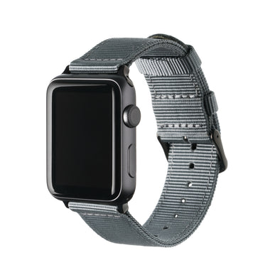 Apple Watch Nylon - Gray/Black, ARC-AWNYL-GRYB42, ARC-AWNYL-GRYB38