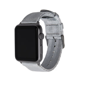 Apple Watch Seat Belt Nylon - Gray/Gray, ARC-AWSB-GRYG42, ARC-AWSB-GRYG38