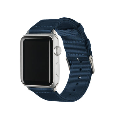 Apple Watch Nylon - Navy/Stainless, ARC-AWNYL-NVYS42, ARC-AWNYL-NVYS38